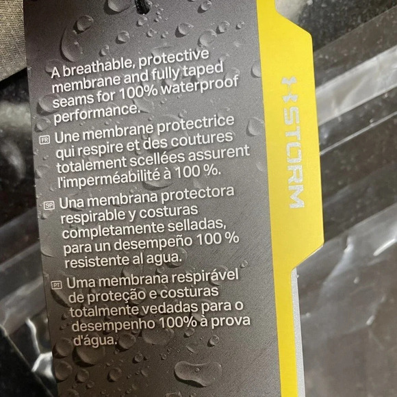 Under Armour Women UA Storm ColdGear Waterproof Jacket Small 1316044 Sample NEW - Picture 11 of 12